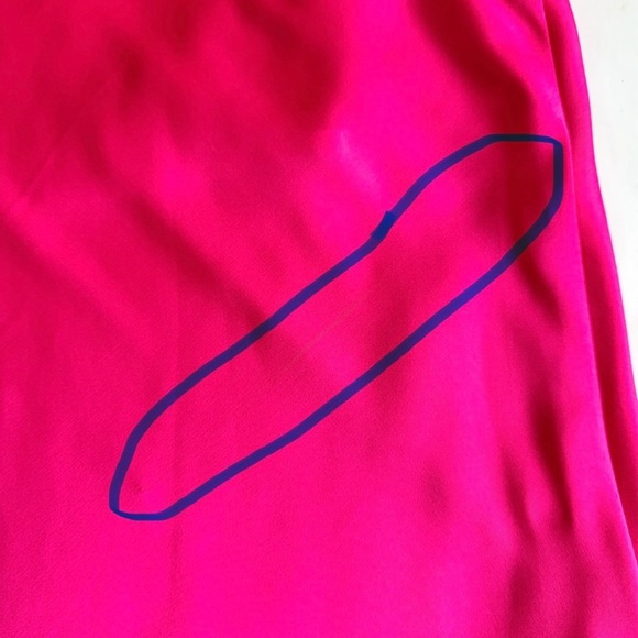 NWT Showpo. hot pink magenta fuchsia Carmella midi dress one-shoulder twist 10 - Picture 15 of 16